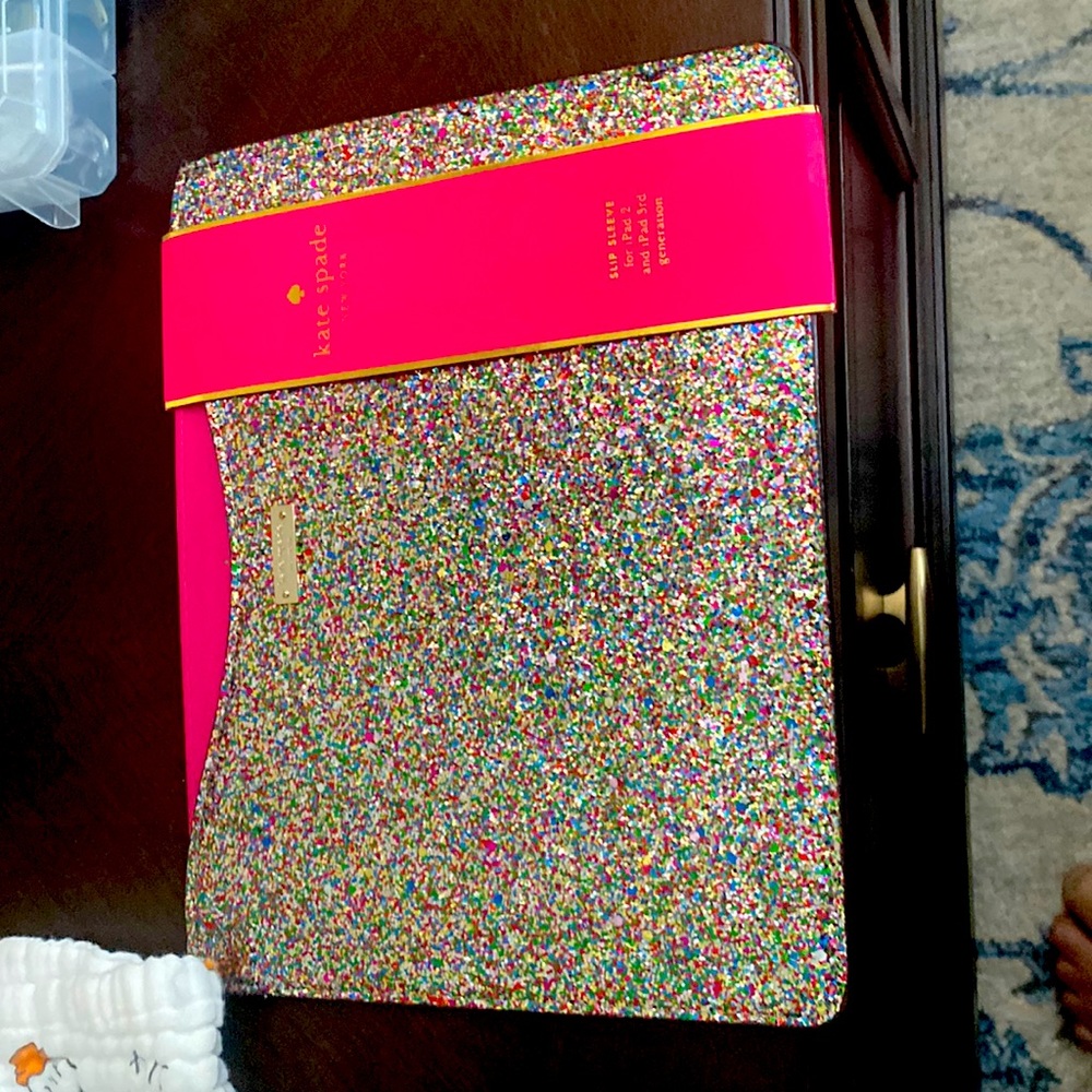 Brand new Kate Spade iPad Sleeve glitter